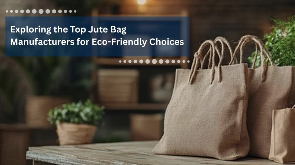 Exploring the Top Jute Bag Manufacturers for Eco-Friendly Choices