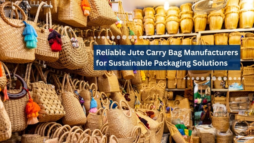 Reliable Jute Carry Bag Manufacturers for Sustainable Packaging Solutions