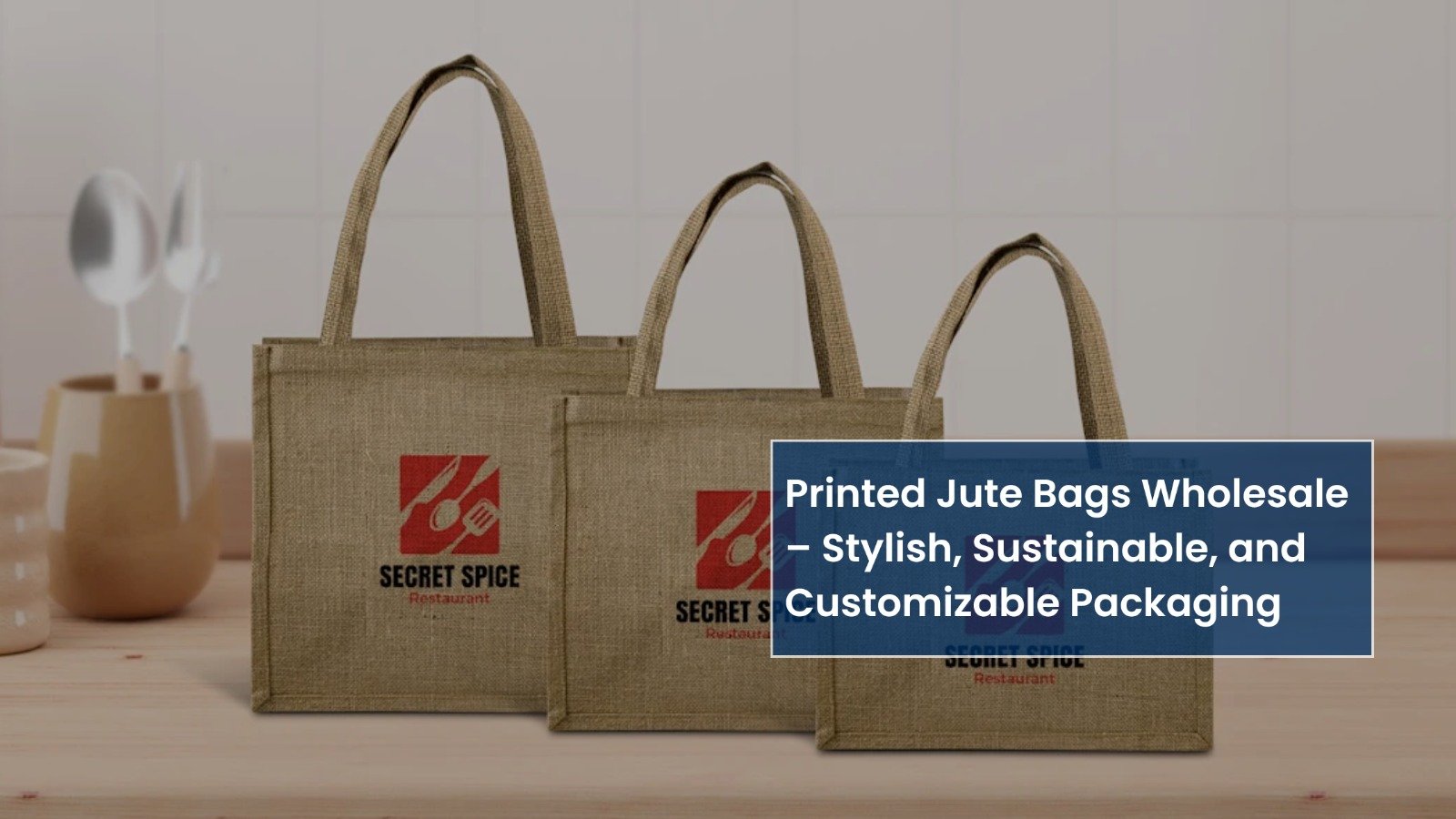 Printed Jute Bags Wholesale – Stylish, Sustainable, and Customizable Packaging