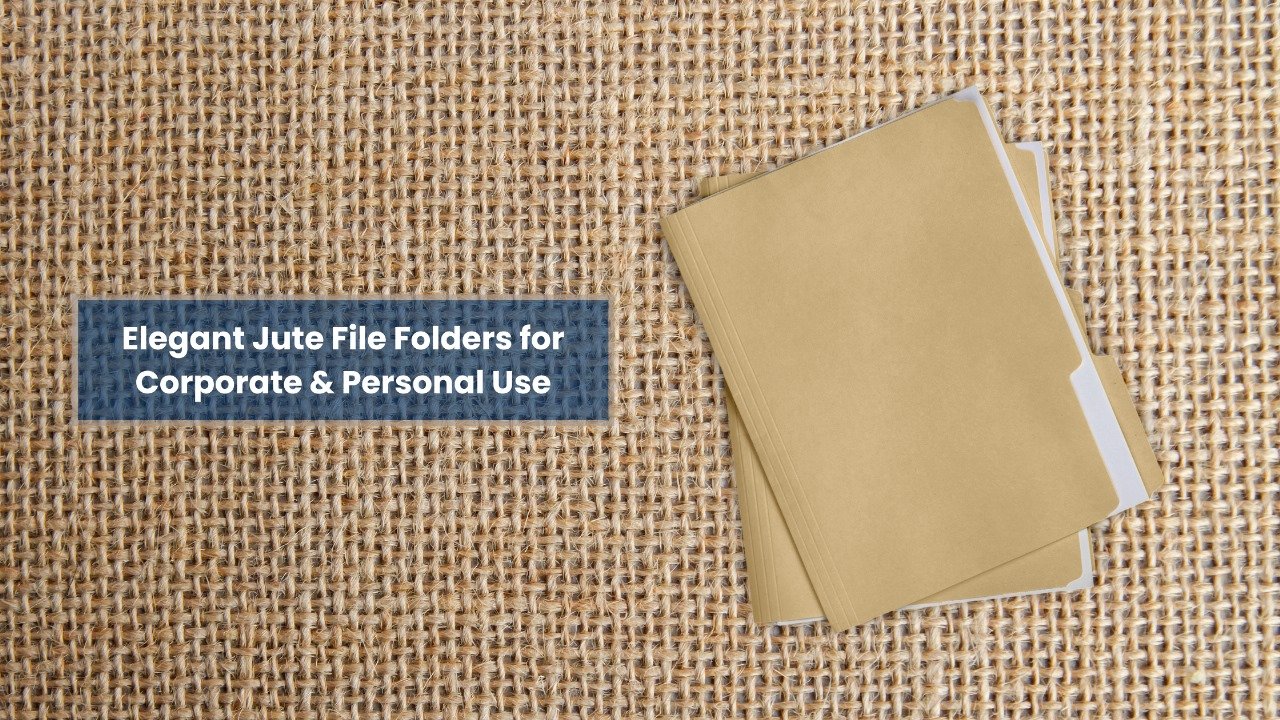 Elegant Jute File Folders for Corporate & Personal Use