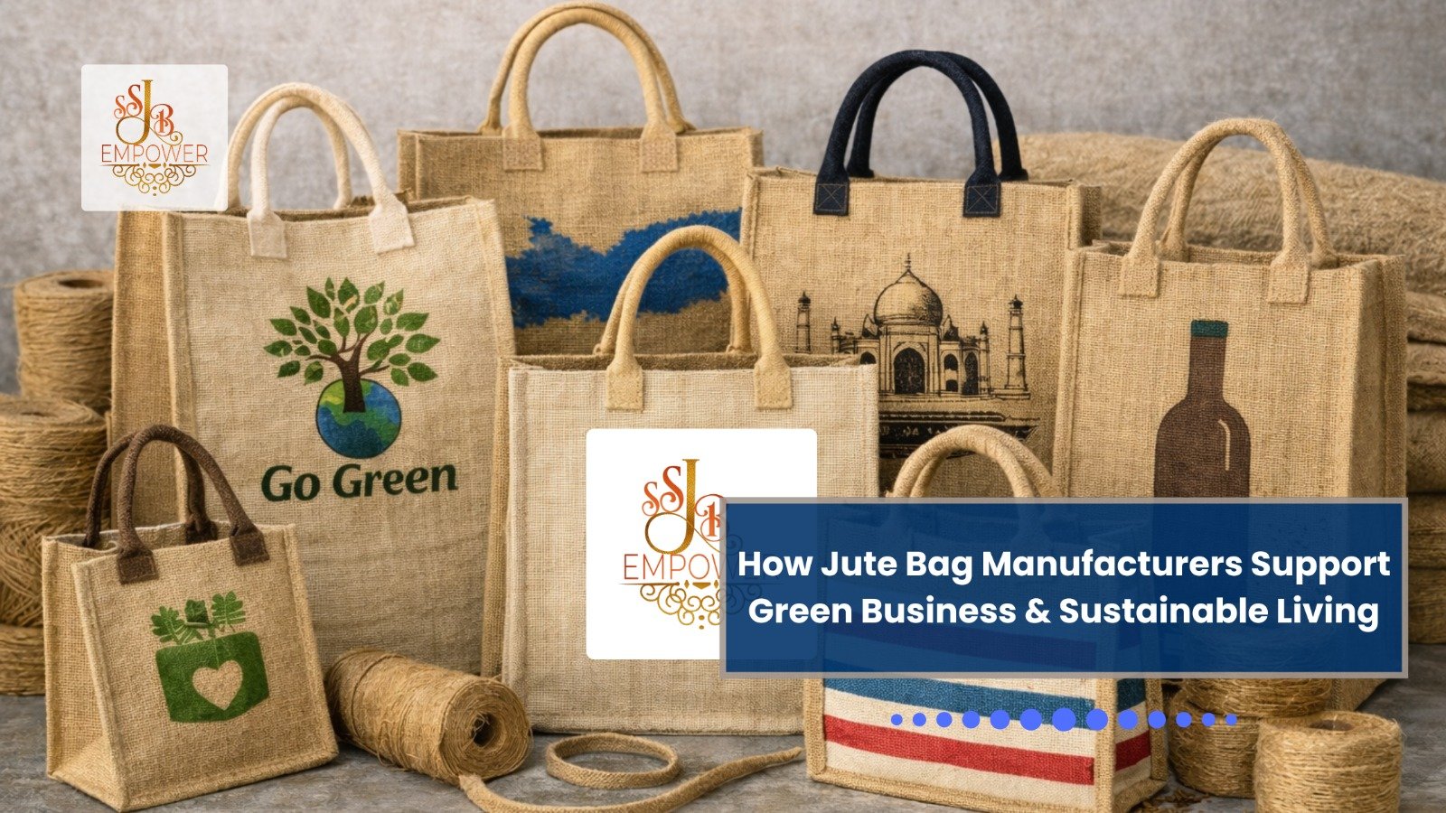 How Jute Bag Manufacturers Support Green Business & Sustainable Living